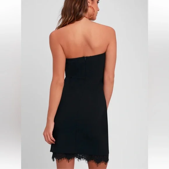Lulu’s Black Strapless Mini Dress - Picture 2 of 9